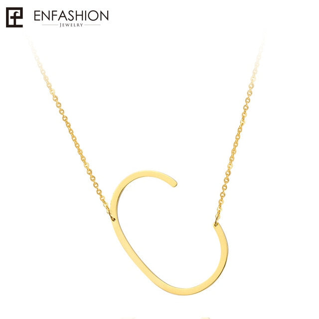 Alphabet letter necklace