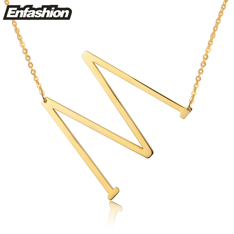 Alphabet letter necklace
