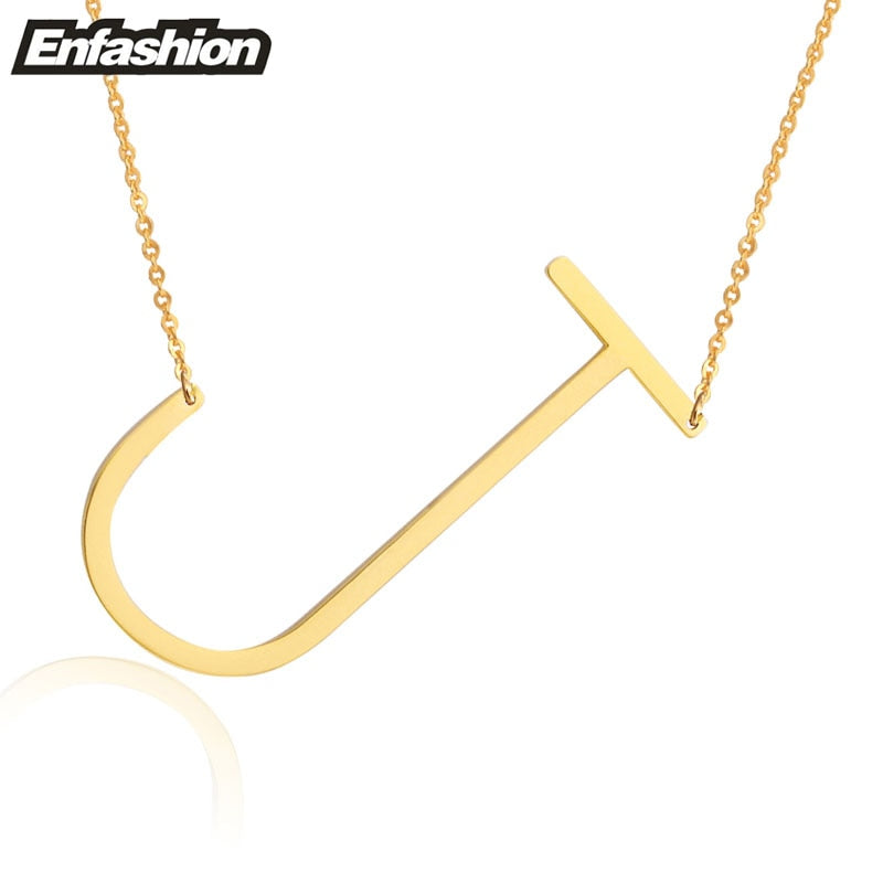 Alphabet letter necklace