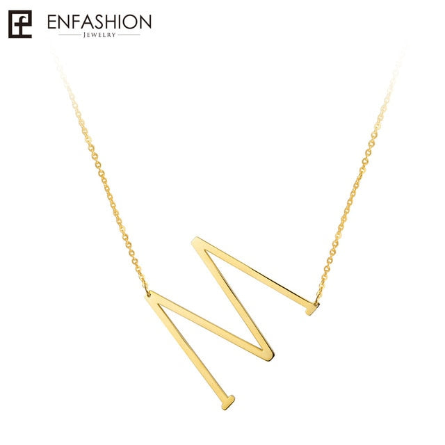 Alphabet letter necklace