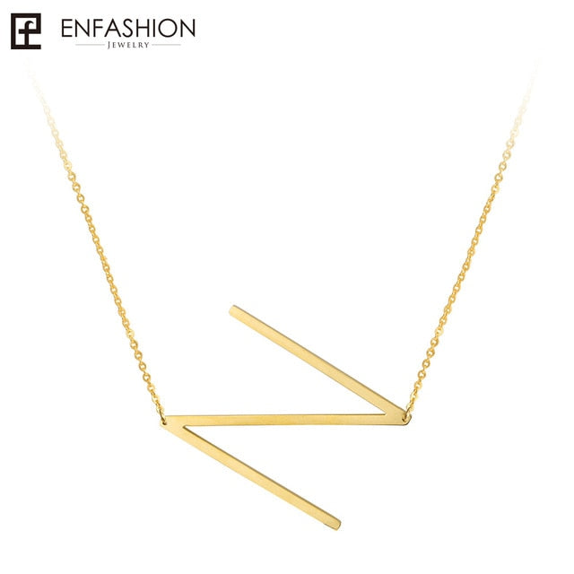 Alphabet letter necklace