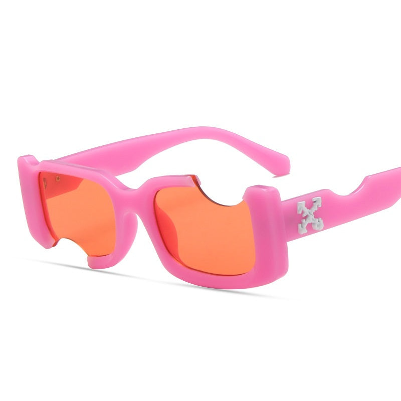 chipped hole sunglasses