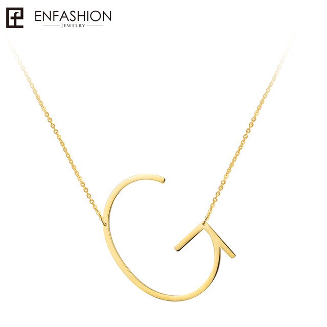 Alphabet letter necklace