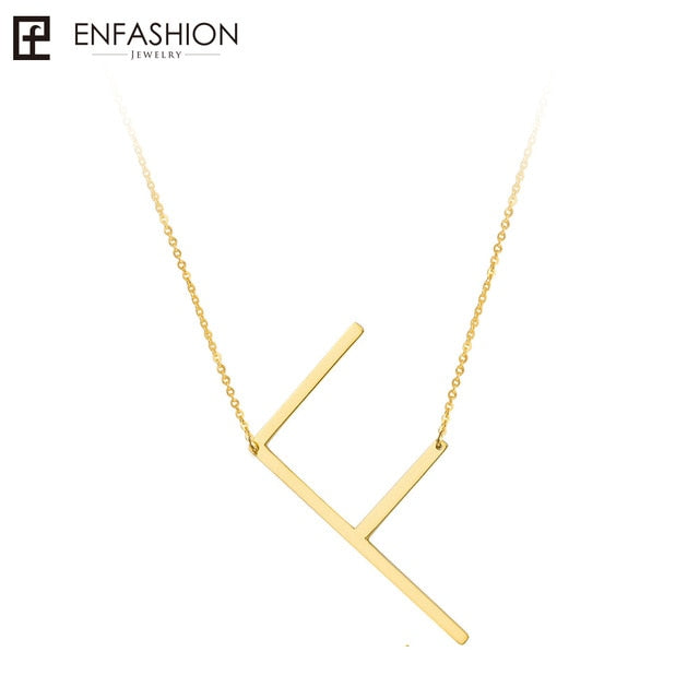 Alphabet letter necklace