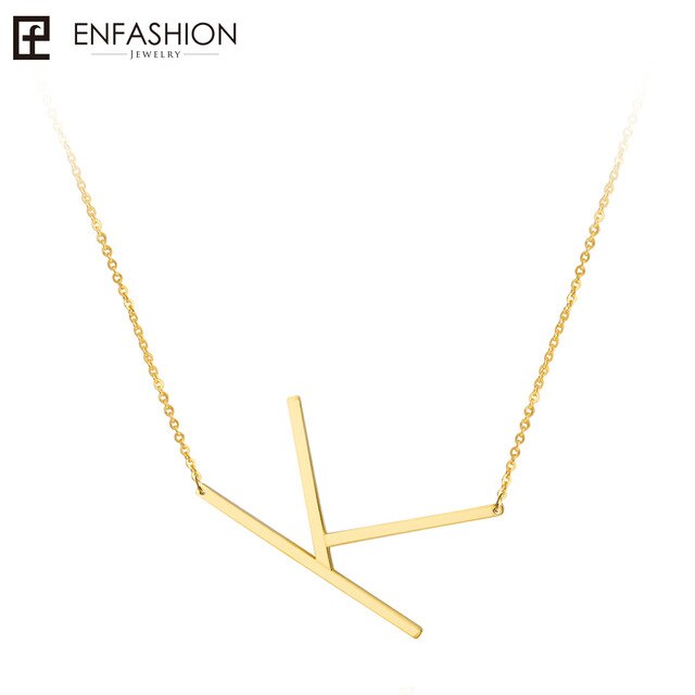 Alphabet letter necklace
