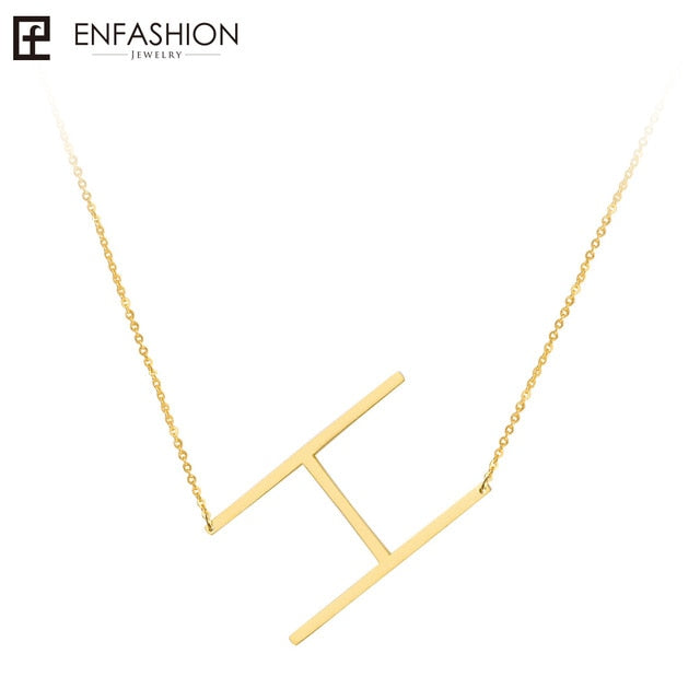 Alphabet letter necklace