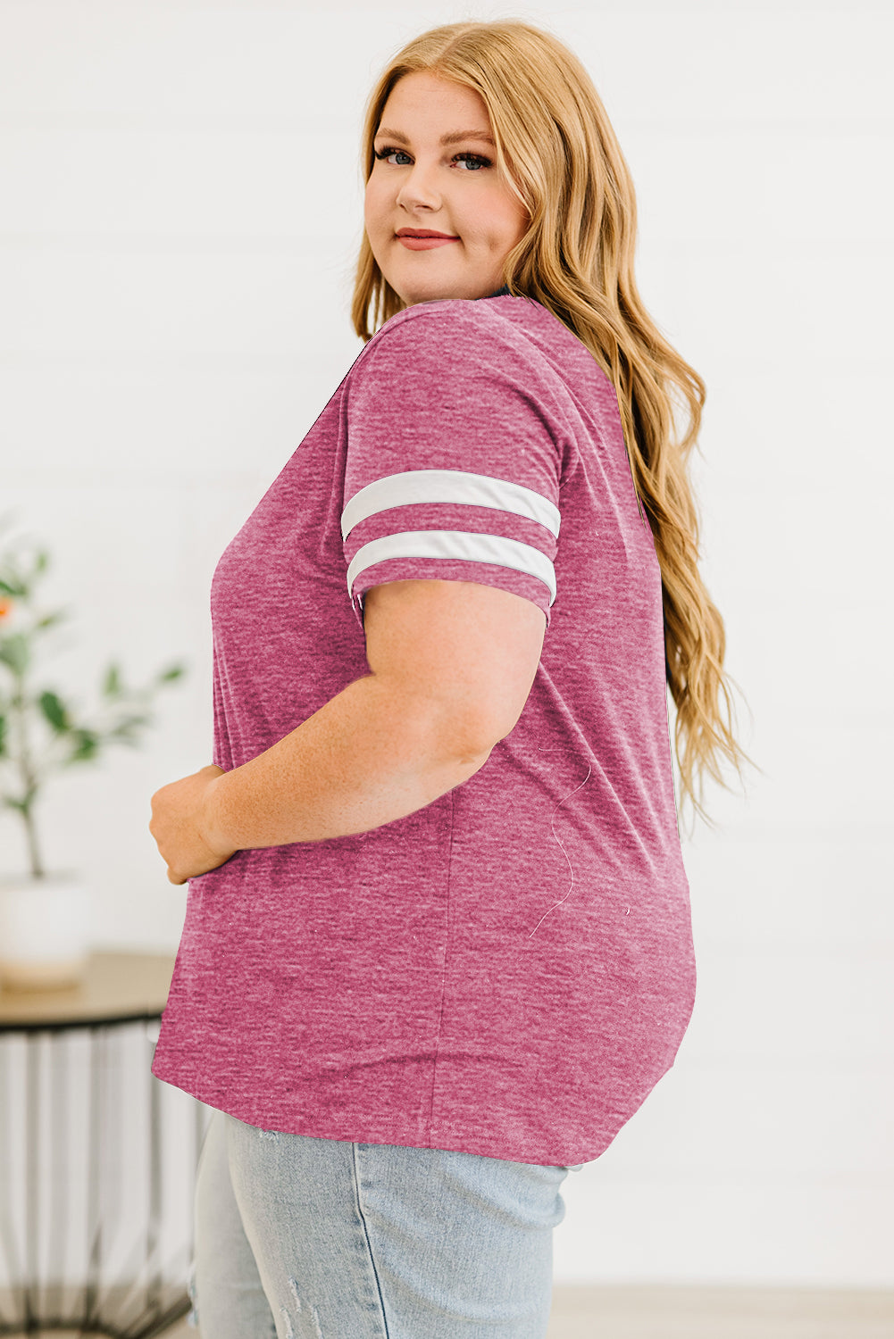 Striped V-Neck Shirt