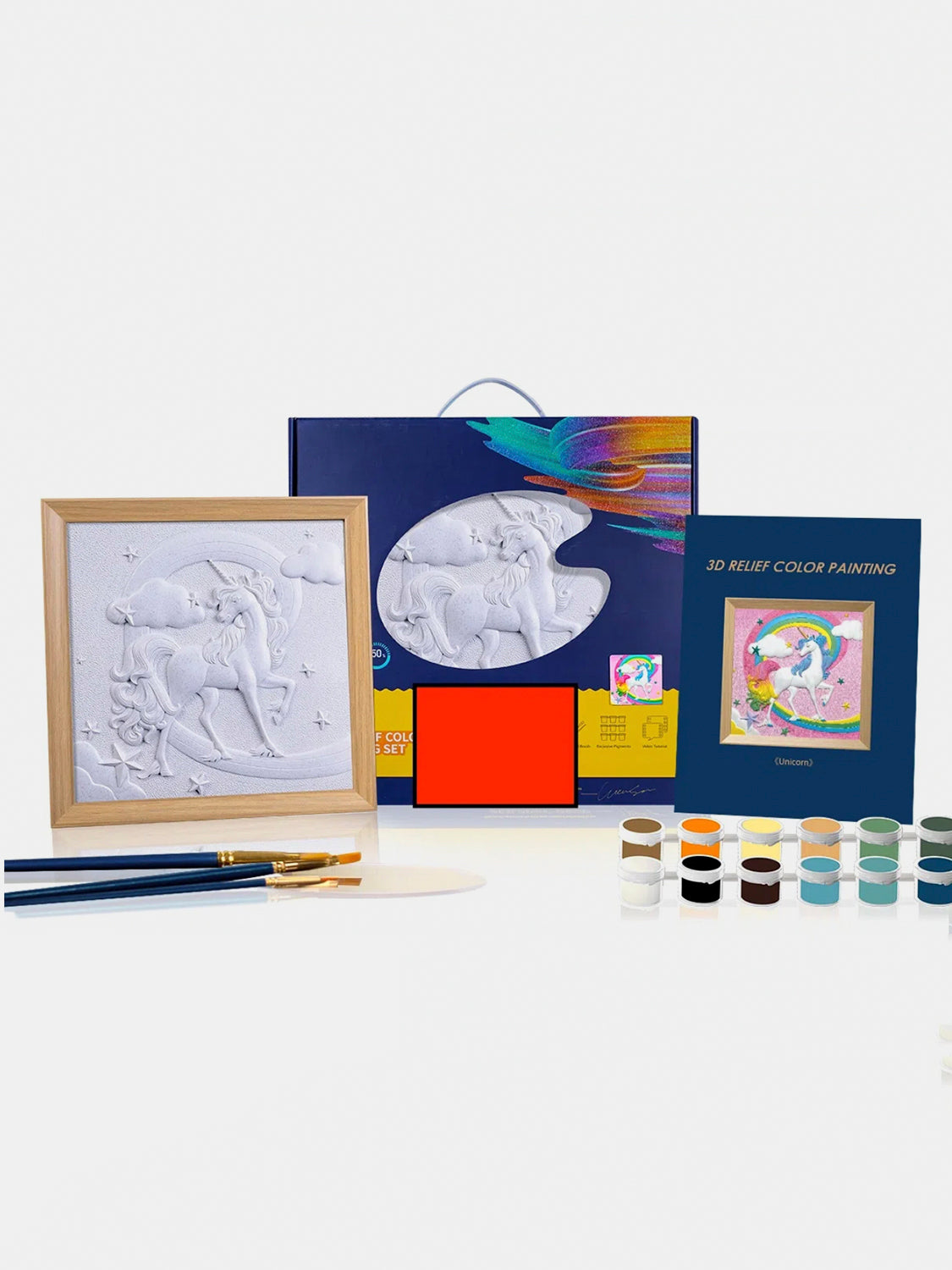 Relief Unicorn DIY 3D Oil Painting Kit