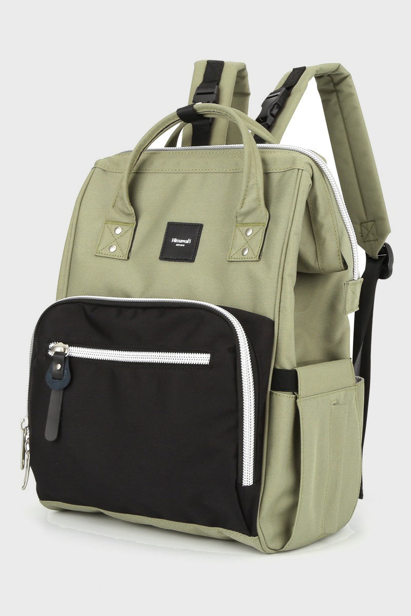 Himawari Waterproof Canvas Backpack Bag with Side Pockets