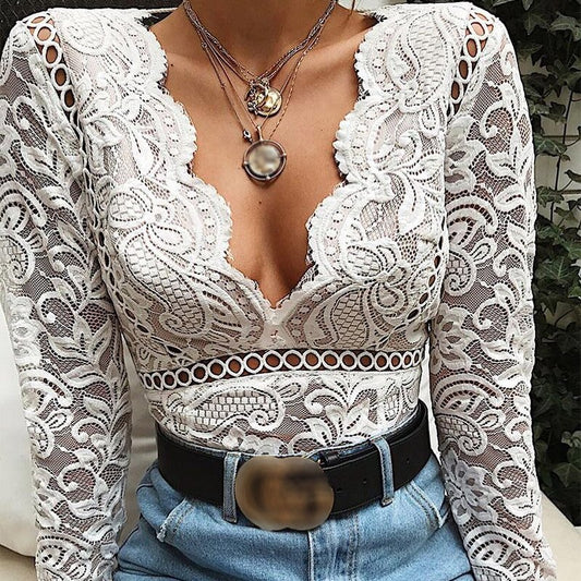 V Neck Bodysuit