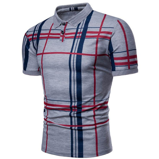 Lattice Short Sleeve Polo Shirt