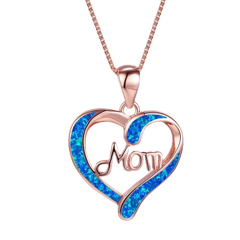 Heart Shaped MOM Necklace