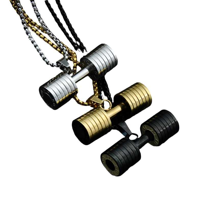 GO FIT Dumbbell Necklace