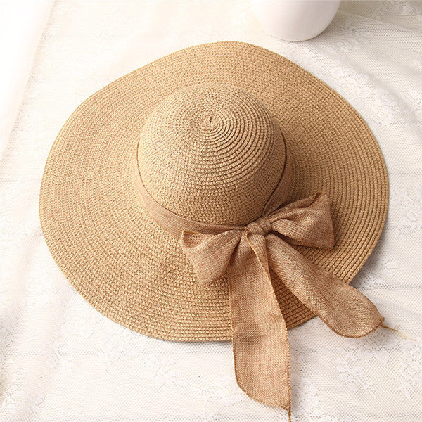 Hand Made Straw Bowtie Hat