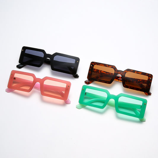 Bold Rectangular Sunglasses