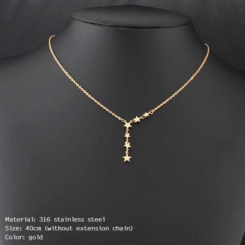 Stars Collarbone Necklace