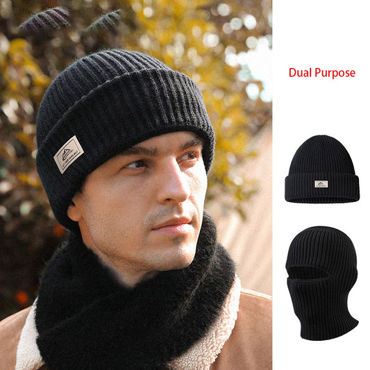 Dual-Use Woolen Cold Cap