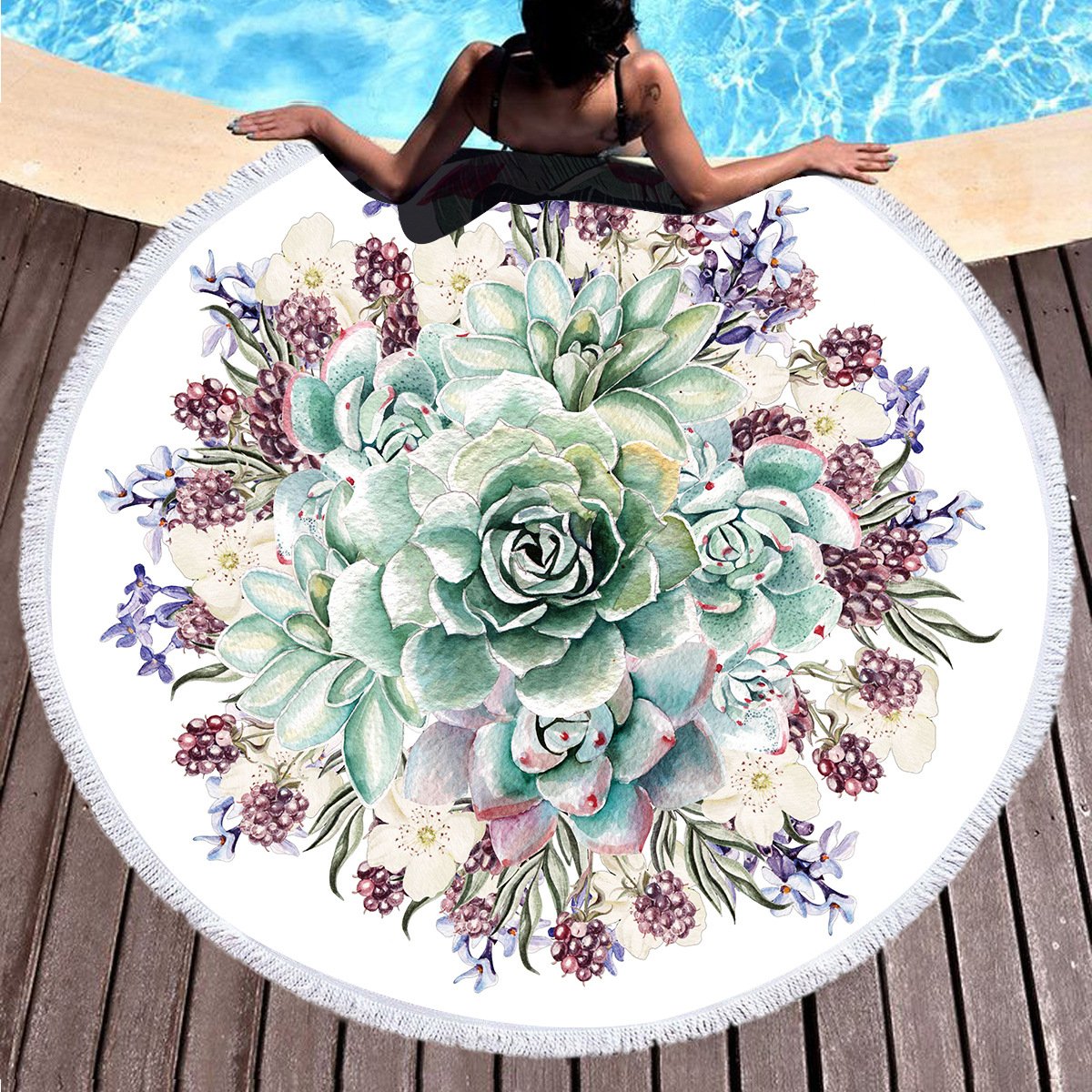 3D Print Round Beach towel