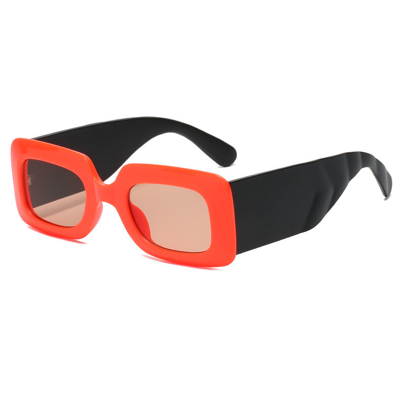 Wide Handle 2-Tone Sunglasses