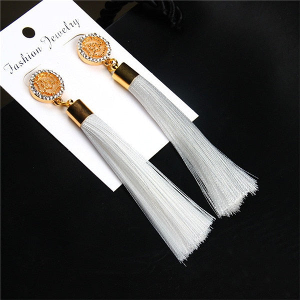 Crystal Tassel Earrings