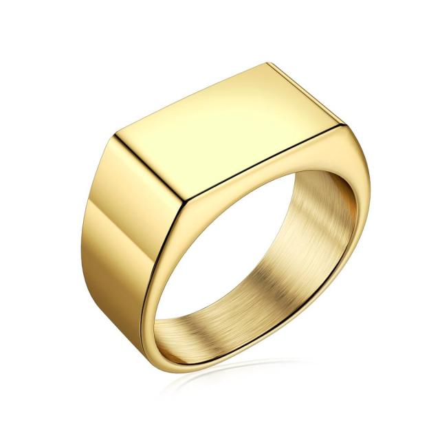 Jiayiqi Stainless Steel Signet Ring