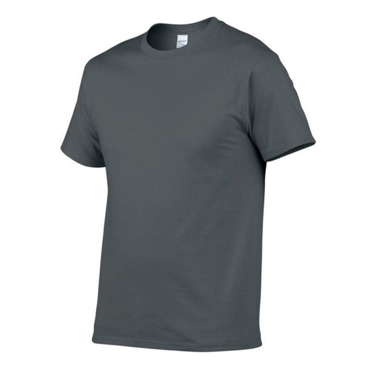 Solid Color Cotton T Shirt
