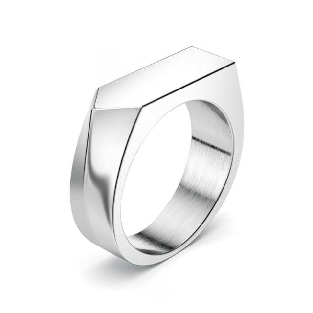 Jiayiqi Stainless Steel Signet Ring