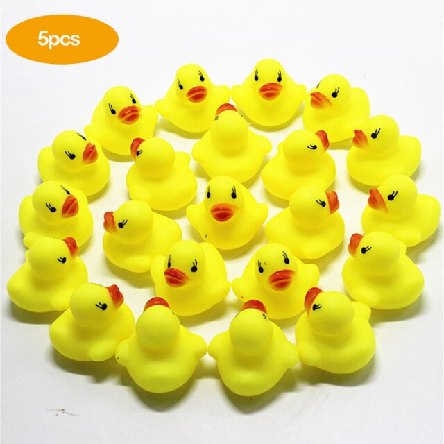 5pcs Floating Duck Bath Toys