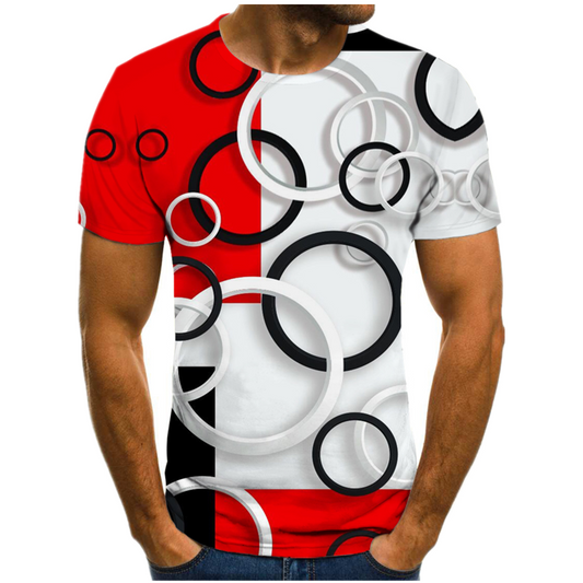 Circular Hollow Design Short Sleeve T-shirt